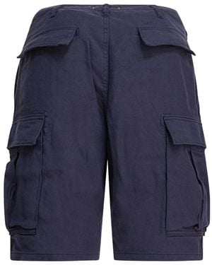 Nonnative Cargo-Shorts mit Falten - Blau