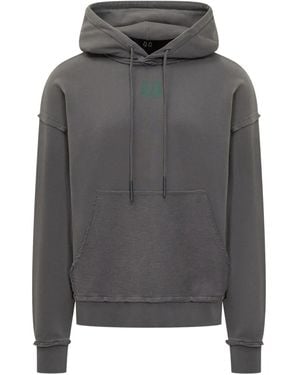 44 Label Group Graphic-Print Hoodie - Grey