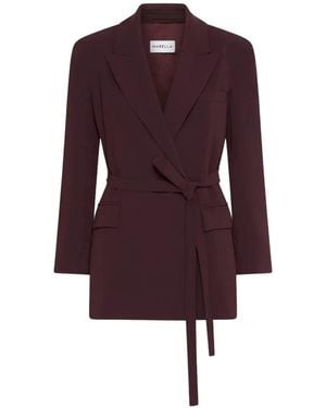 Marella Belted Blazer - Purple