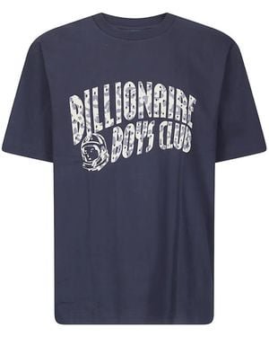 BBCICECREAM Leopard-Print Logo-Print T-Shirt - Blue