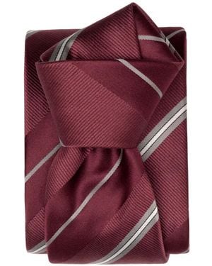 Elizabetta Cravate Toledo En Soie Jacquard - Red