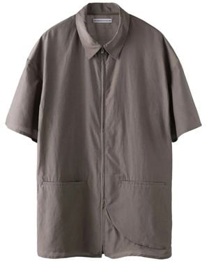 Post Archive Faction PAF Silk Blend Shirt - Gray