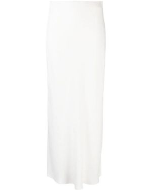 Brunello Cucinelli Side-slit Skirt - White
