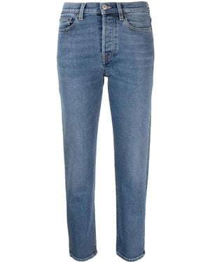 Jeanerica Vaqueros capri de talle alto - Azul
