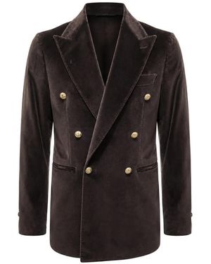 Franzese Collection Blazer Oscar-Winning Carpet Con Doble Botonadura - Negro