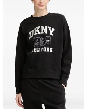 DKNY Logo-Print Sweatshirt - Black