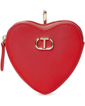 Twinset Funda Mon Amourheart Con Logo - Rojo
