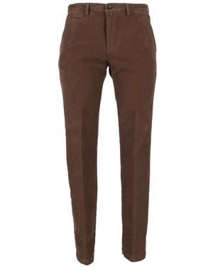Briglia 1949 Corduroy Slim-Fit Trousers - Brown