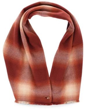 God's True Cashmere Karierter Schal Mit Ausgefransten Kanten - Pink