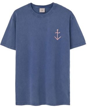 La Paz Camiseta Dantas con logo estampado - Azul