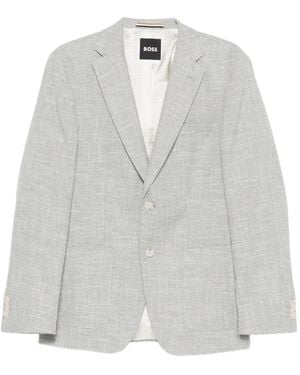 BOSS Patterned Jacket - White