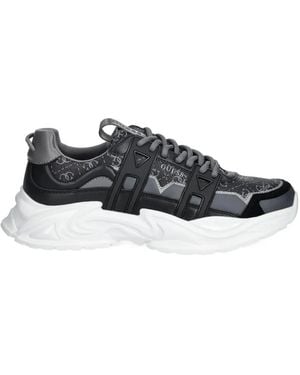 Guess Belluno Monogram-Print Sneakers - White