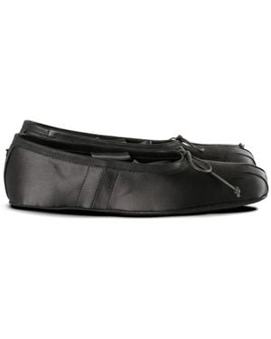 Ann Demeulemeester Paloma Bow-Detail Ballet Flats - Black
