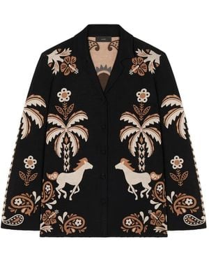 Alanui Island Roots Hemd Aus Jacquard - Schwarz