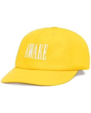 AWAKE NY Baseballkappe Mit Stickerei - Gelb