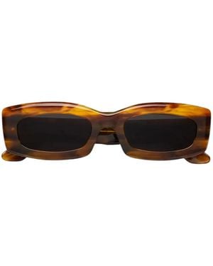 Retrosuperfuture Zaga Tangeri Rectangle-Frame Sunglasses - Brown