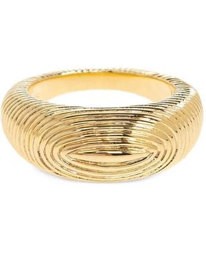 LIE STUDIO Audrey Textured Ring - Metallic