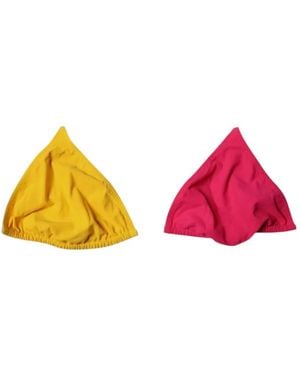 Dolce & Gabbana Colour-Block Triangle Bikini Top - Yellow