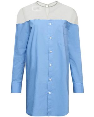 MM6 by Maison Margiela Panel Shirt - Blue