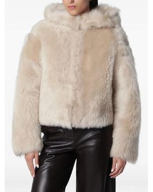Arma Bianca Shearling Jacket - Natural