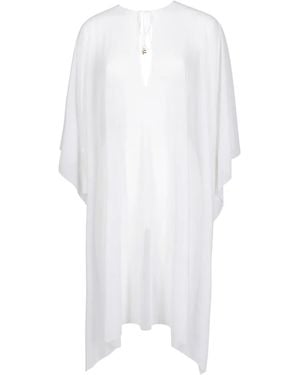 Fisico Azalea Tie-Fastening Kaftan Dress - White