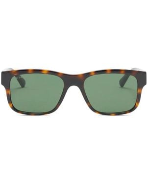 Gucci Zonnebril Met Rechthoekig Montuur - Groen
