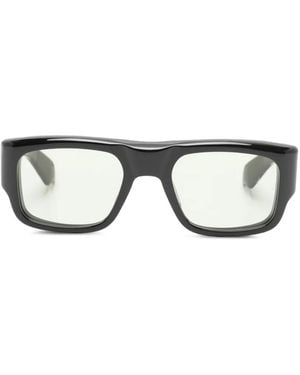 Jacques Marie Mage Donati Sonnenbrille Mit Eckigem Gestell - Schwarz