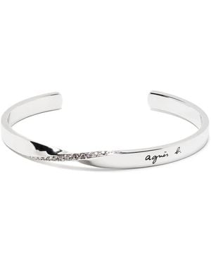 agnès b. Narrative Couple Bracelet - White