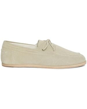 Lardini Segelschuhe Aus Wildleder - Weiß