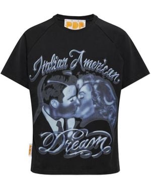 PDF Camiseta Con Estampado Gráfico - Negro