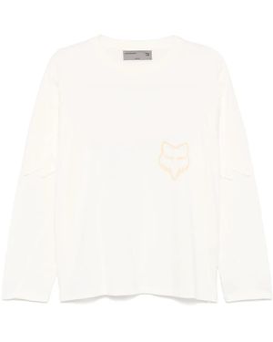 Kiko Kostadinov X Fox Langarmshirt - Weiß