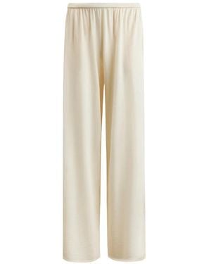12 STOREEZ Camelia Drawstring Trousers - White