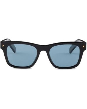 Prada Sunglasses With The Iconic Metal Plaque - Blue
