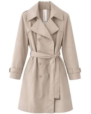 Chiarulli Belted Double-Breasted Trench Coat - Natural