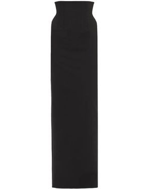 Ferragamo Knitted Long-Length Skirt - Black