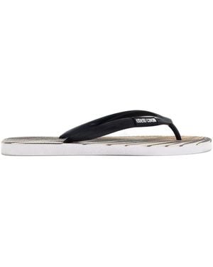 Roberto Cavalli Ray Of Print Flip-Flops - Black
