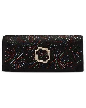 Malone Souliers Pochette Vivien Ornée De Cristaux - Black