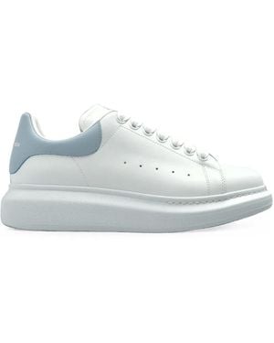 McQueen Oversized Leather Sneakers - White