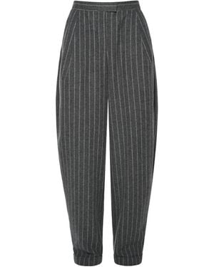 ANOUKI Pantalones a rayas diplomáticas - Gris