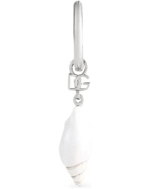 Dolce & Gabbana Seashell Single Earring - White
