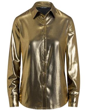 Ralph Lauren Chemise Métallisée Classic Fit - Green