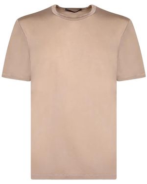 Daniele Fiesoli Crew-Neck Short-Sleeve T-Shirt - Natural