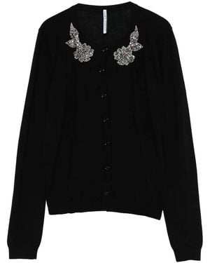 Liviana Conti Cardigan Con Decorazione - Nero