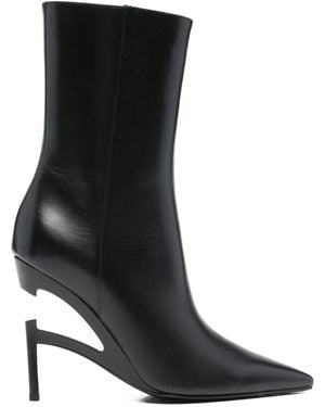 B1ARCHIVE 118Mm Point-Toe Sculpted-Heel Boots - Black