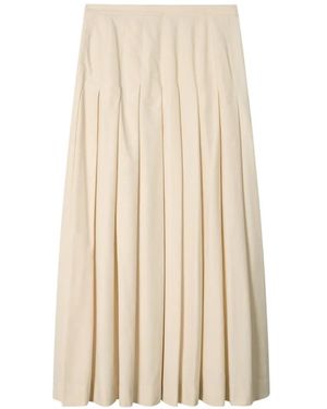 Paul Smith Falda Midi Plisada - Neutro