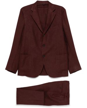 De Petrillo Traje de lino - Marrón