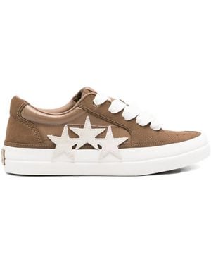 Amiri スター スエードスニーカー - ブラウン
