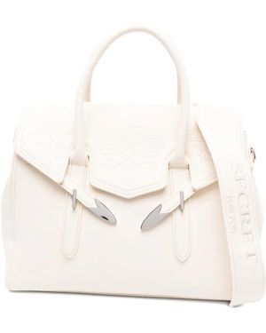 Secret Pon-pon Medium Yalis Rodeo Tote Bag - ホワイト