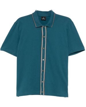 Paul Smith Trim Placket Shirt - Blue