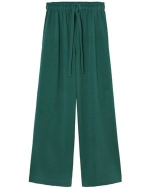 Psophia Pantalon Ample À Lien De Resserrage - Green